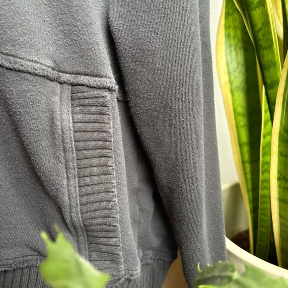 Aerie snap funnel neck sweatshirt-sz small - Picture 4 of 6